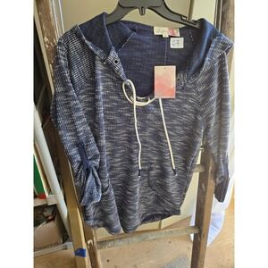 Signify knit hooded womens HOODED shirt small
